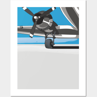 Vintage Propeller Plane Posters and Art